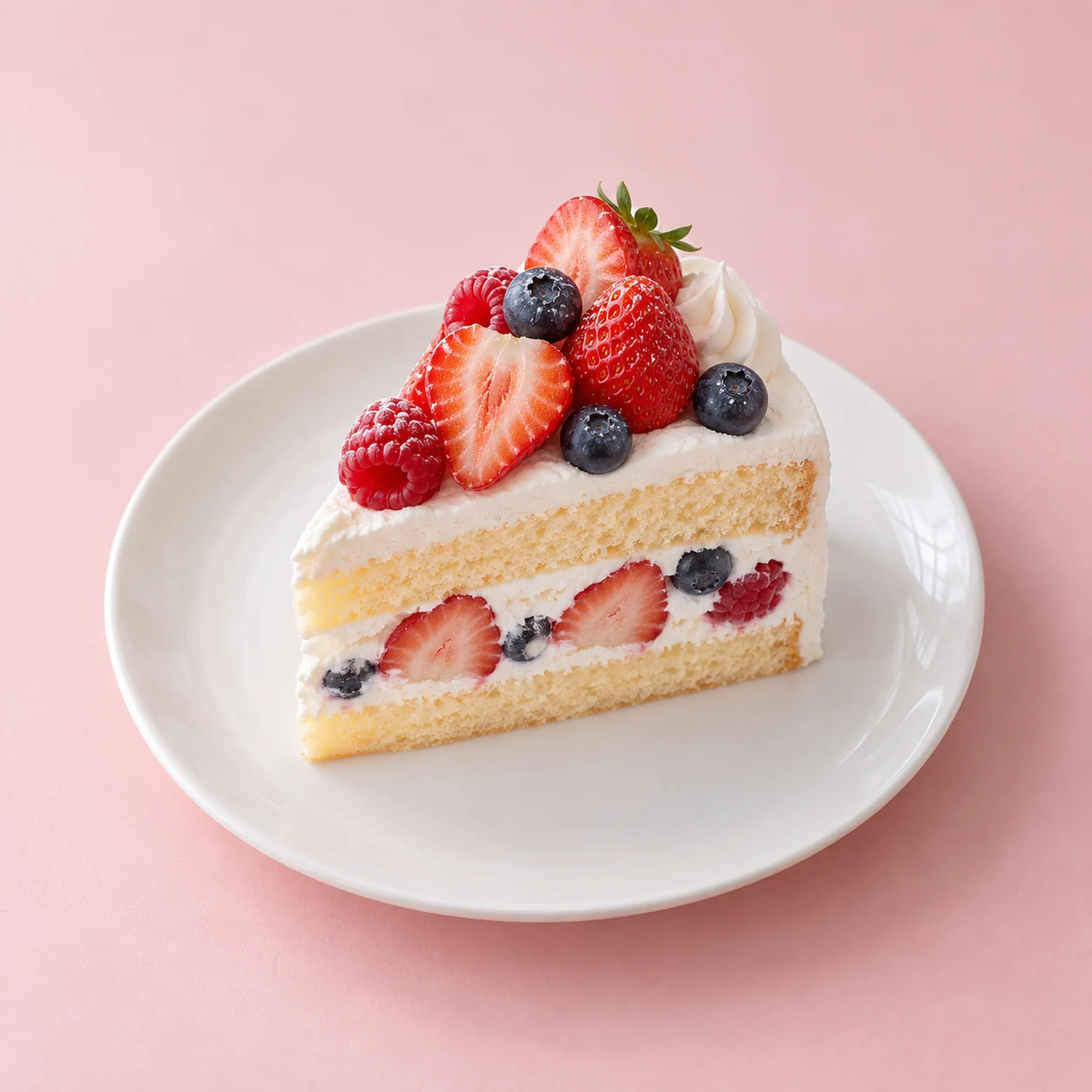 ベリーのショートケーキのイメージ写真